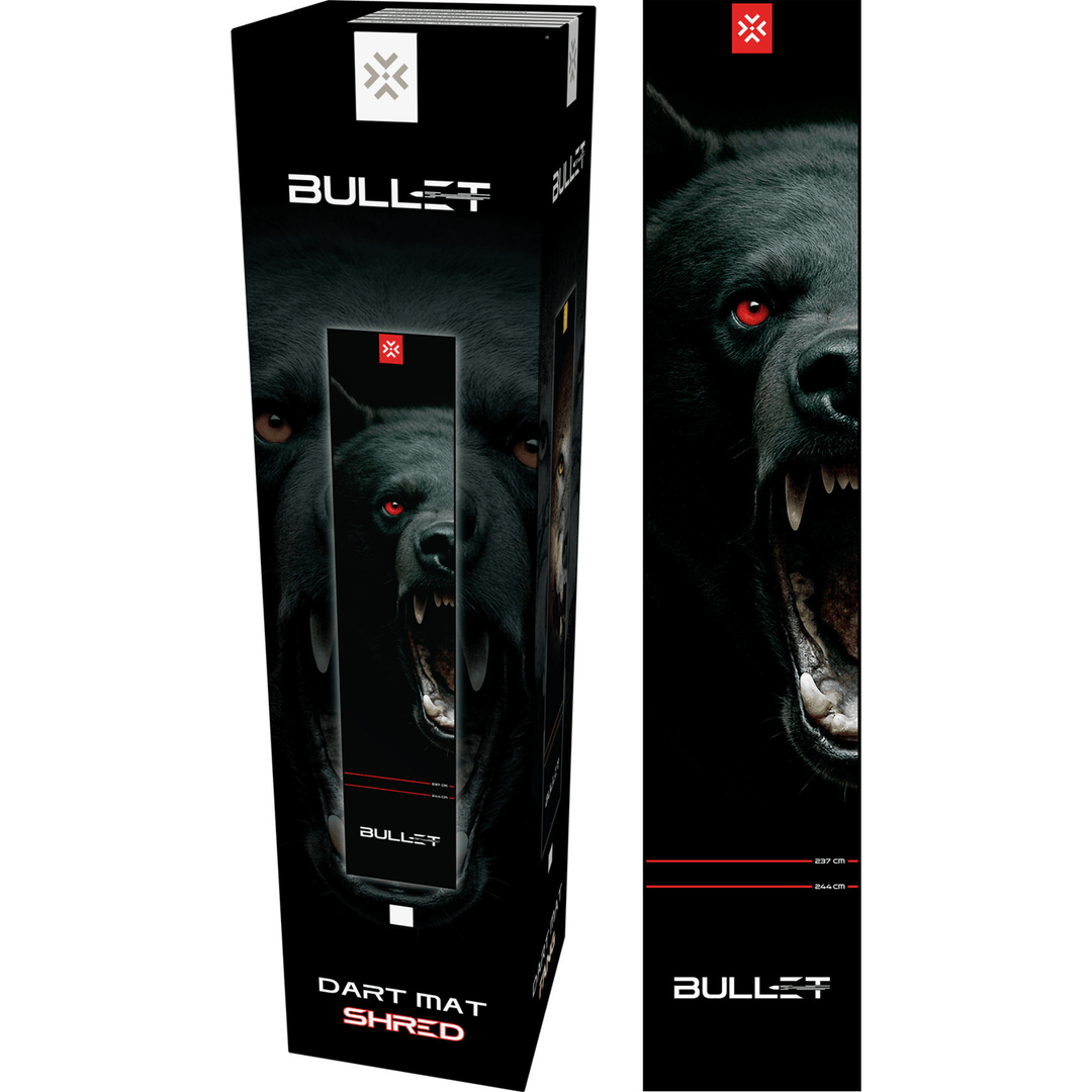 Bullet Dartmatte Shred 60 plus Verpackung