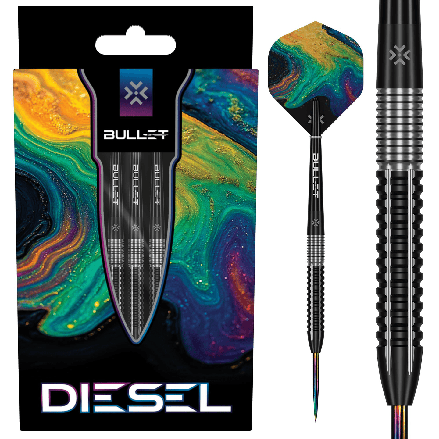 Bullet Diesel Steeldarts Verpackung