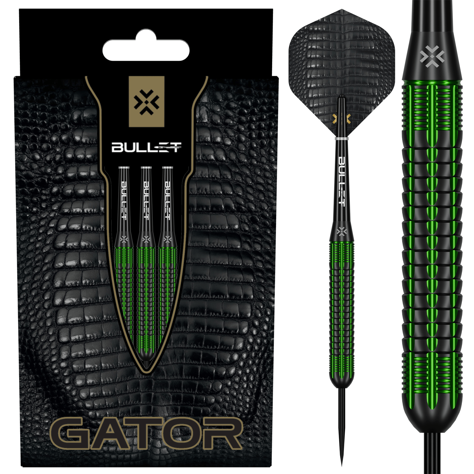 Bullet Gator Brass Steeldarts Verpackung