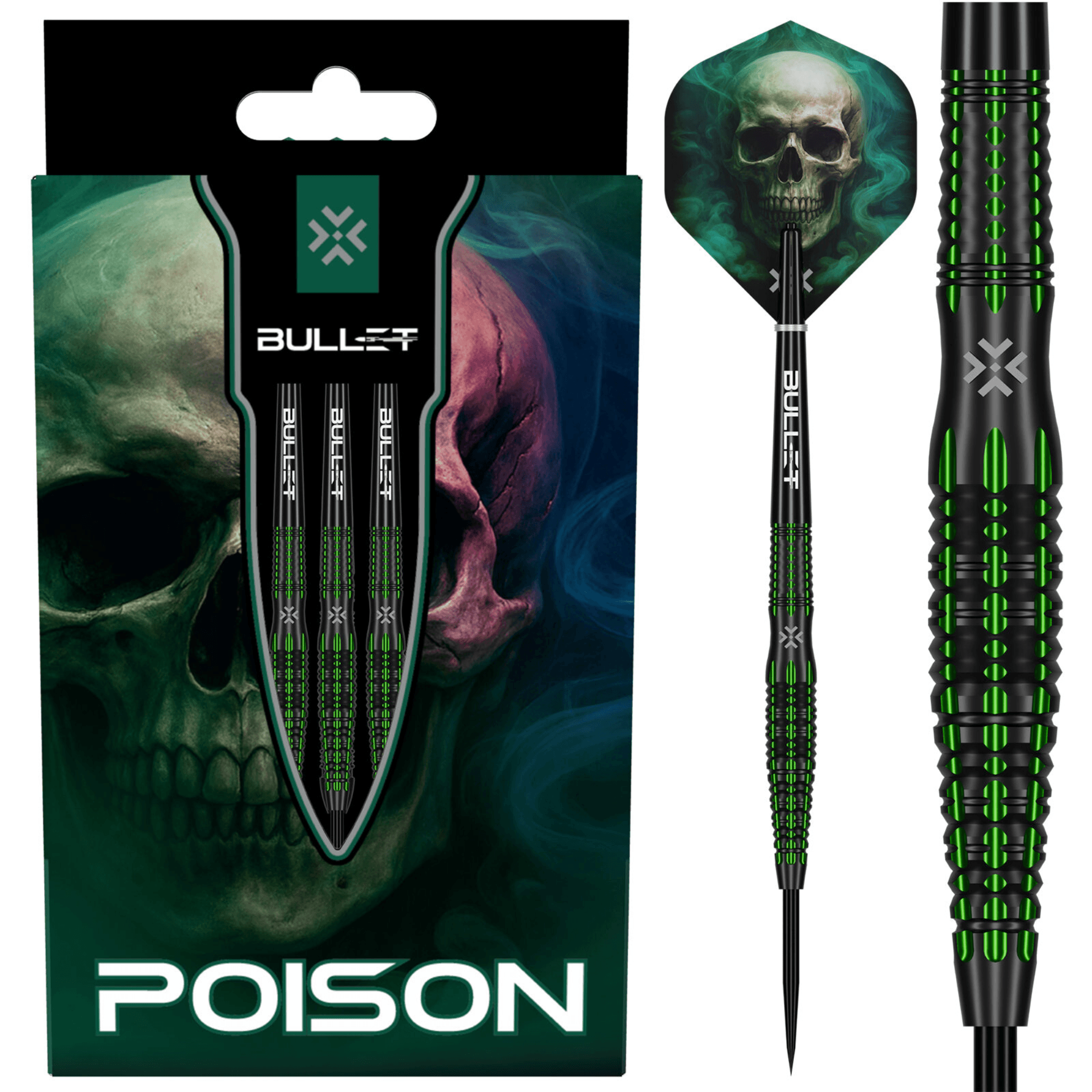 Bullet Poison Steeldarts Verpackung