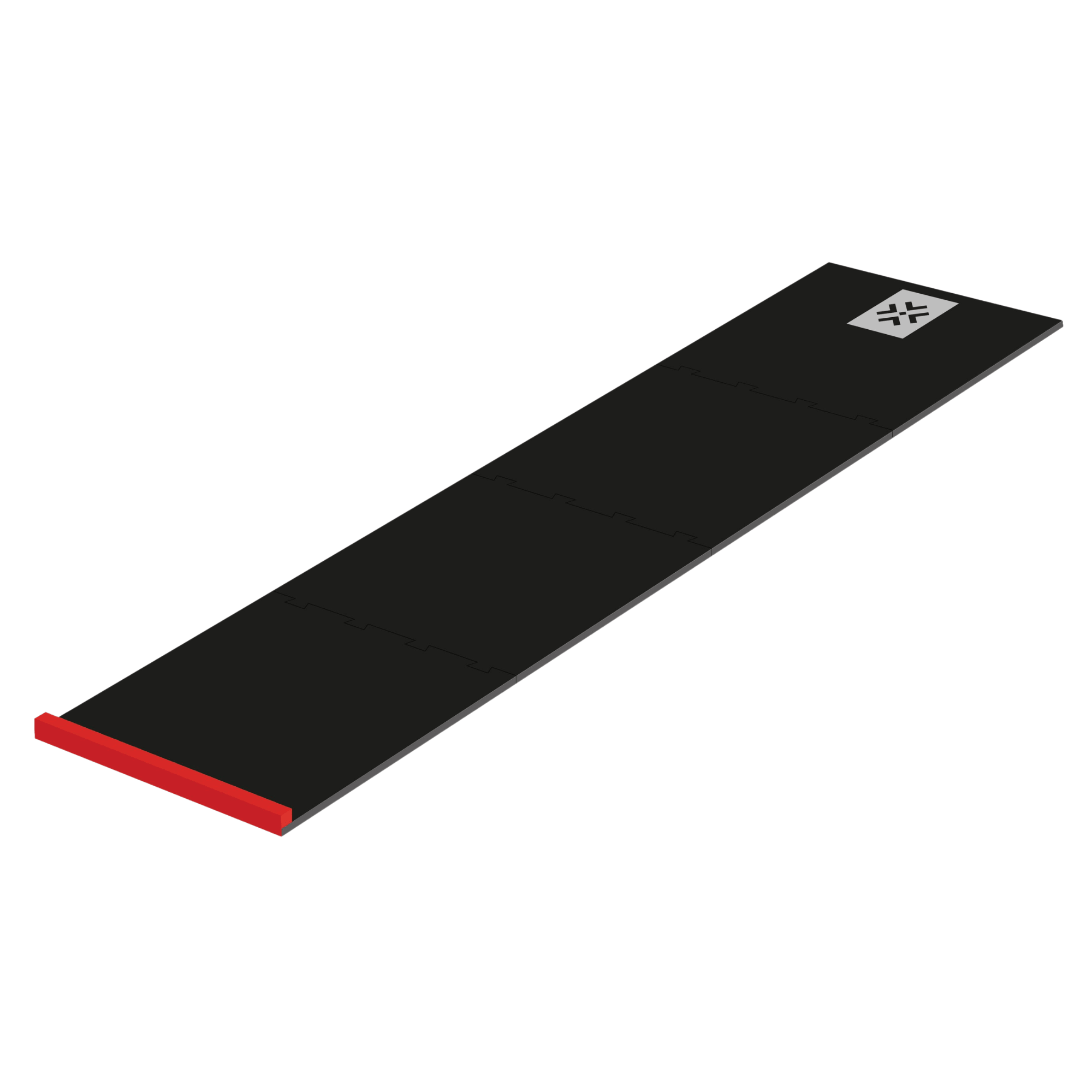 Bullet Puzzle Dartmatte Schwarz Rot