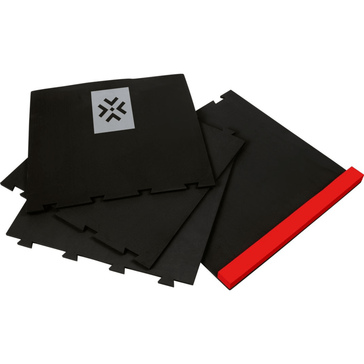 Bullet Puzzle Dartmatte Schwarz Rot Einzelteile