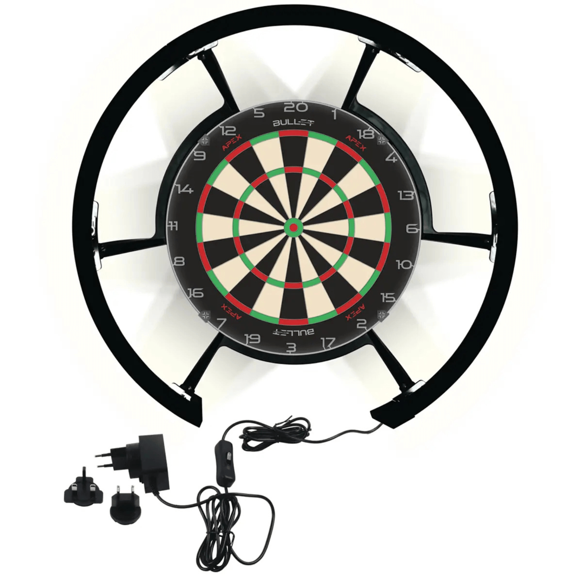 Bullet Radion 300 Dartboard Beleuchtung mit Board