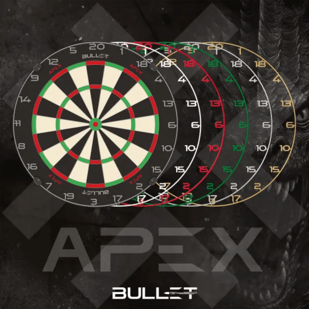 Bullet Zahlenring Red Farben
