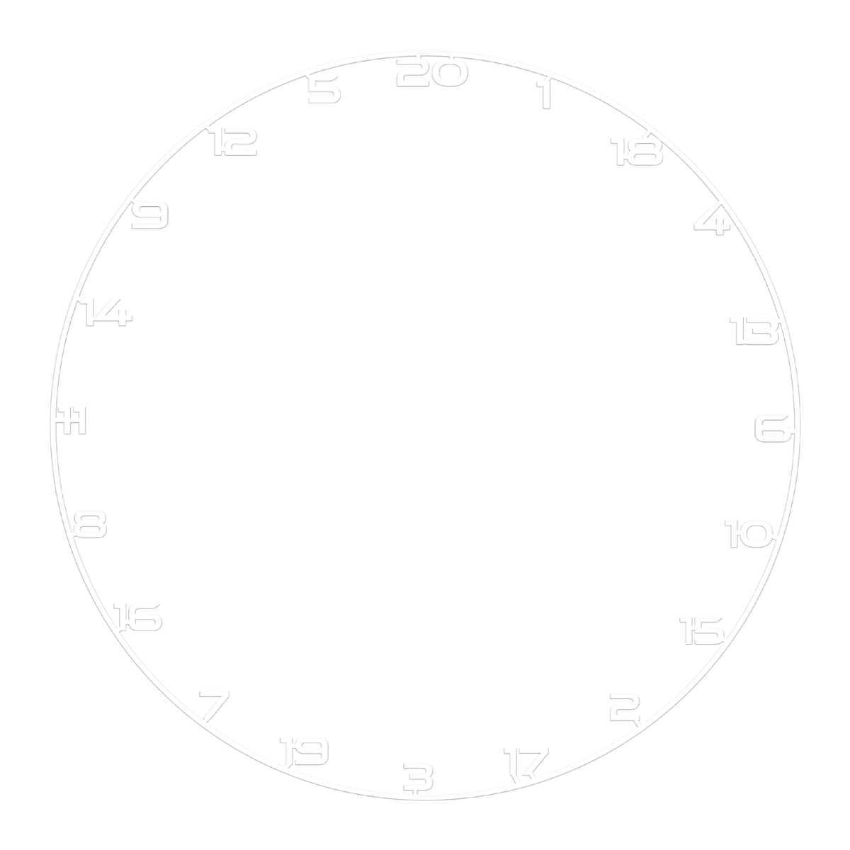 Bullet Zahlenring White