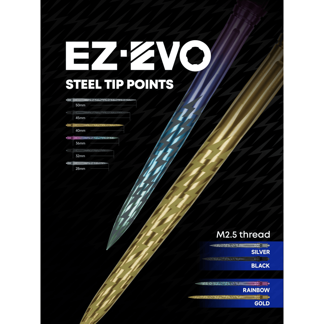 Caliburn EZ-EVO Laser Lightning Spitzen - Black Maße