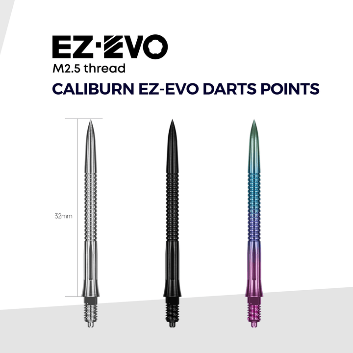 Caliburn EZ-EVO Small Grooved Spitzen - Silver Maße