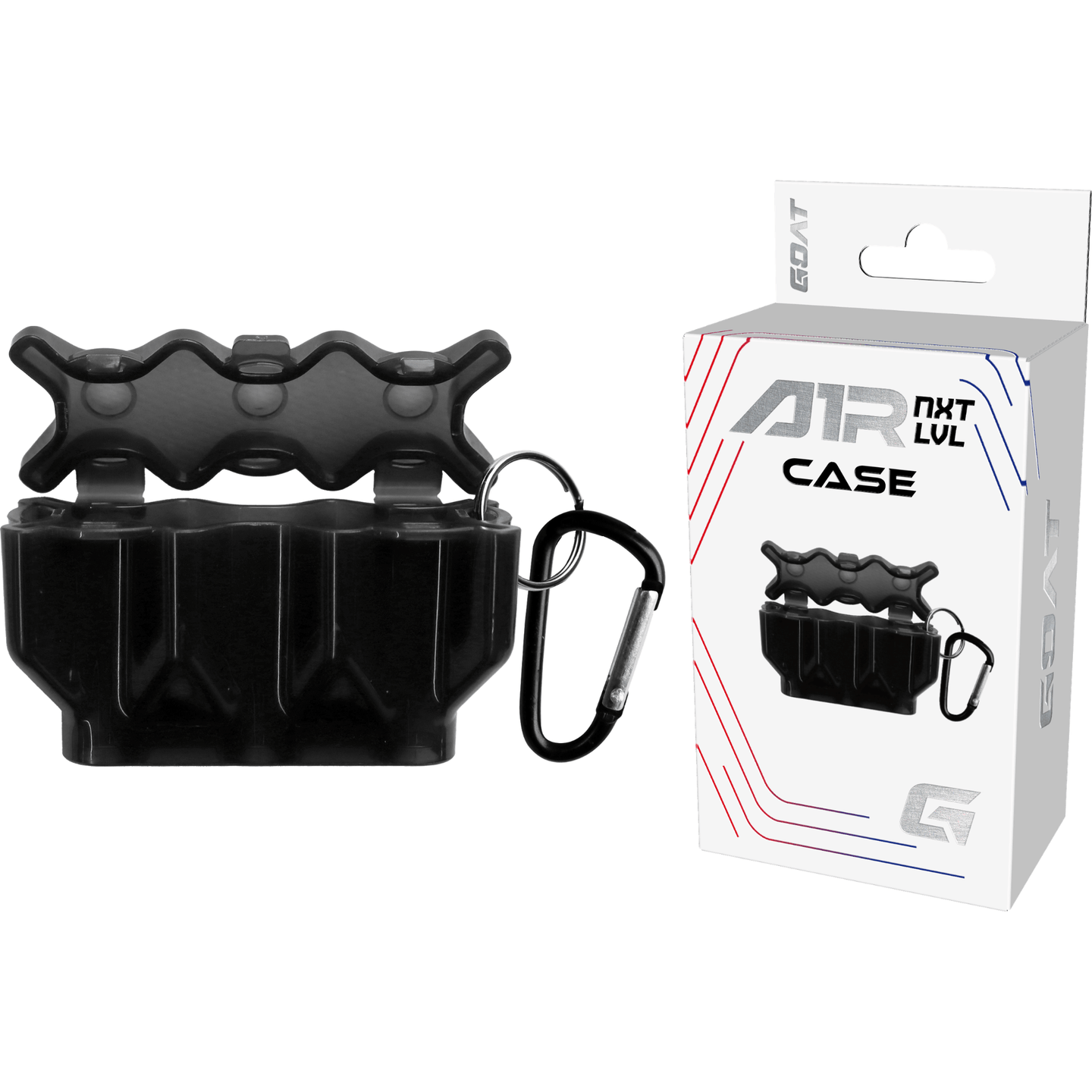 GOAT A1R Case Black und Verpackung