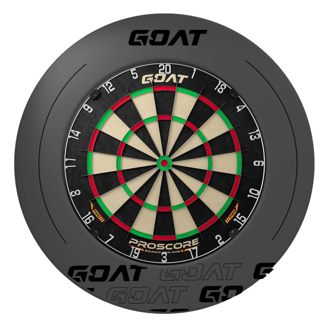 GOAT Defender 5 Anthracite Dartboard Surround and Board