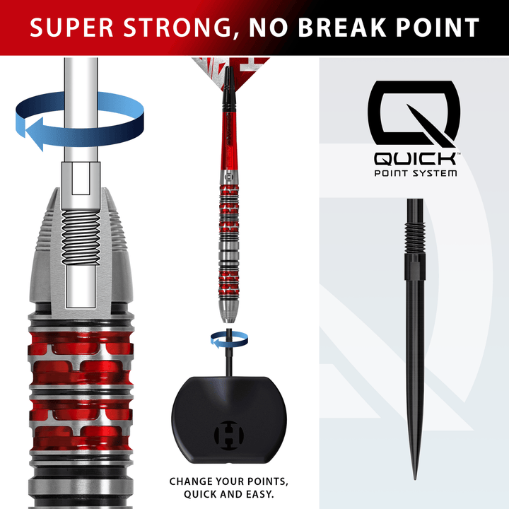 Harrows Damon Heta Series 3 Quick Point Steeldarts Details QP