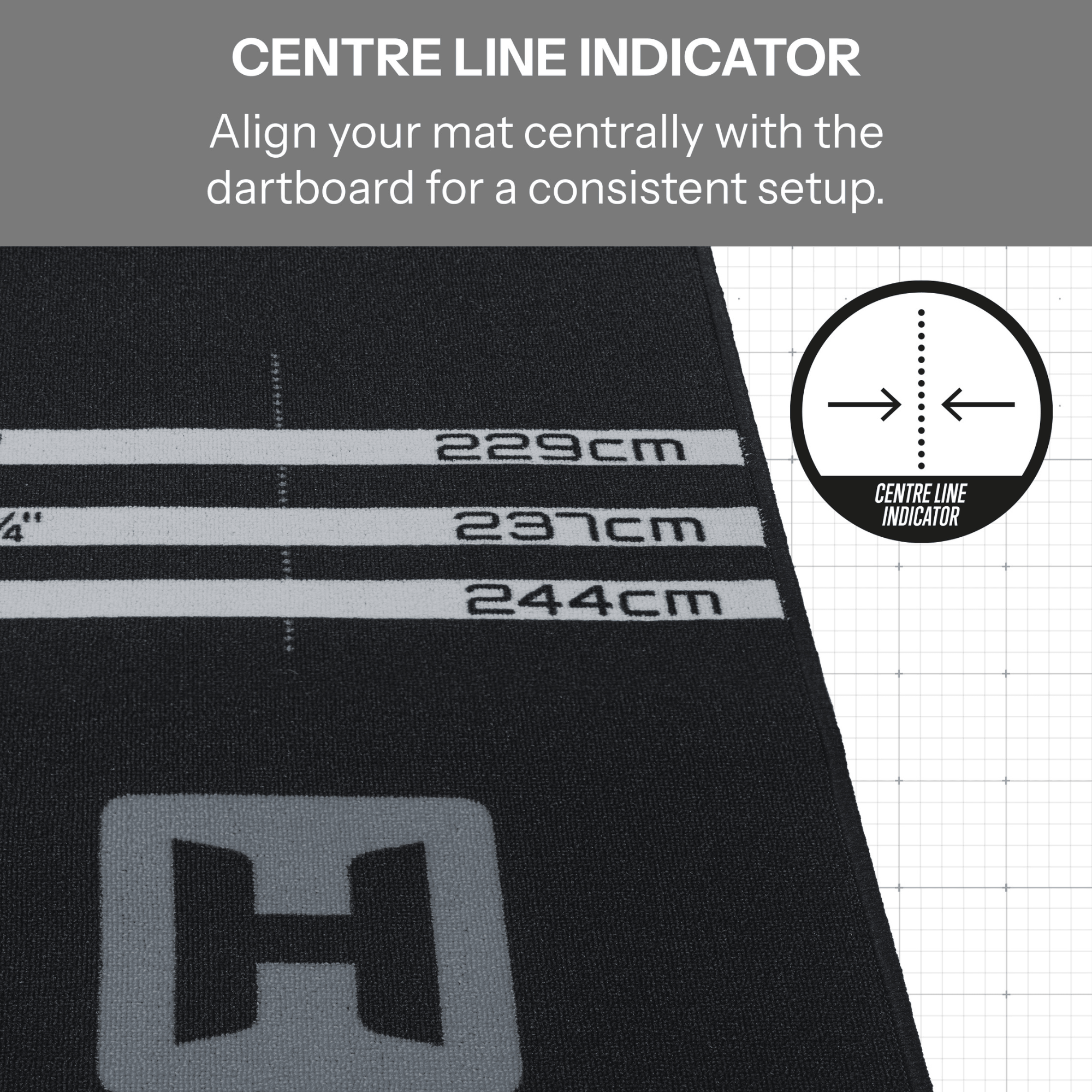 Harrows Fortis Dartmatte Grey Details