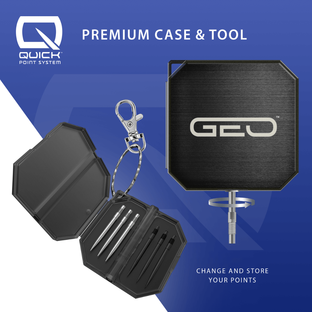 Harrows Geo Torpedo QP Steeldarts Case & Tool