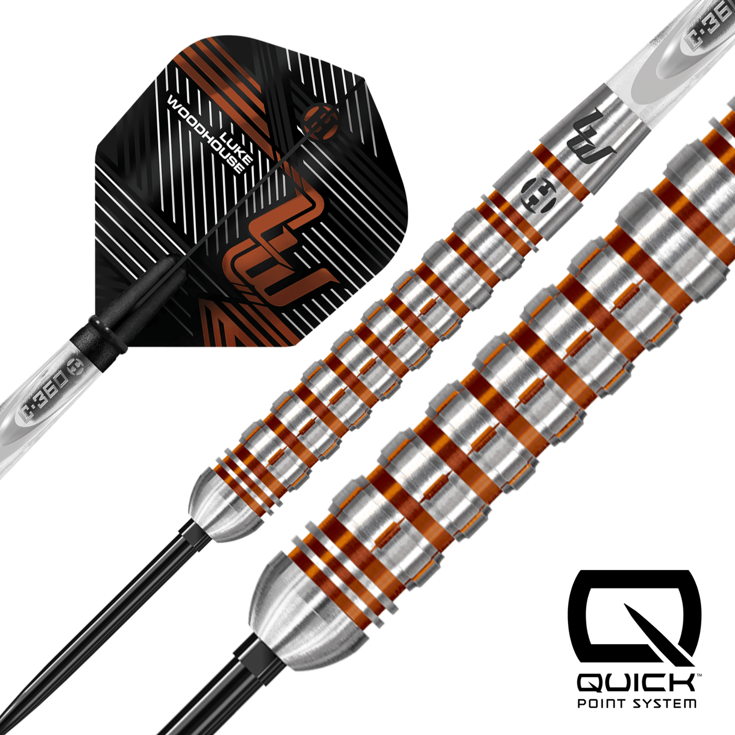 Harrows Luke Woodhouse Series 2 Quick Point Steeldarts Detailansicht