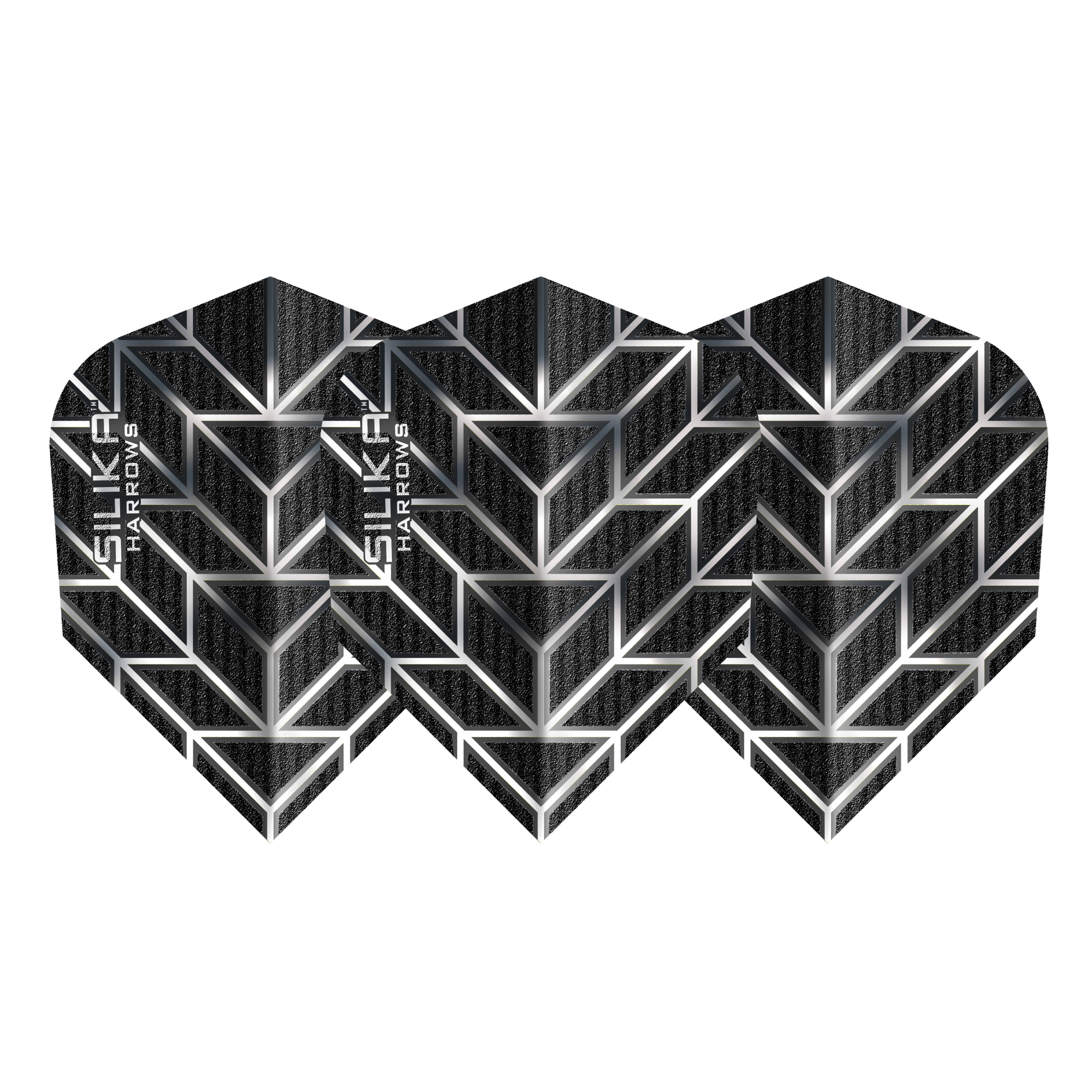Harrows Monarch BlackSilver Flights Set