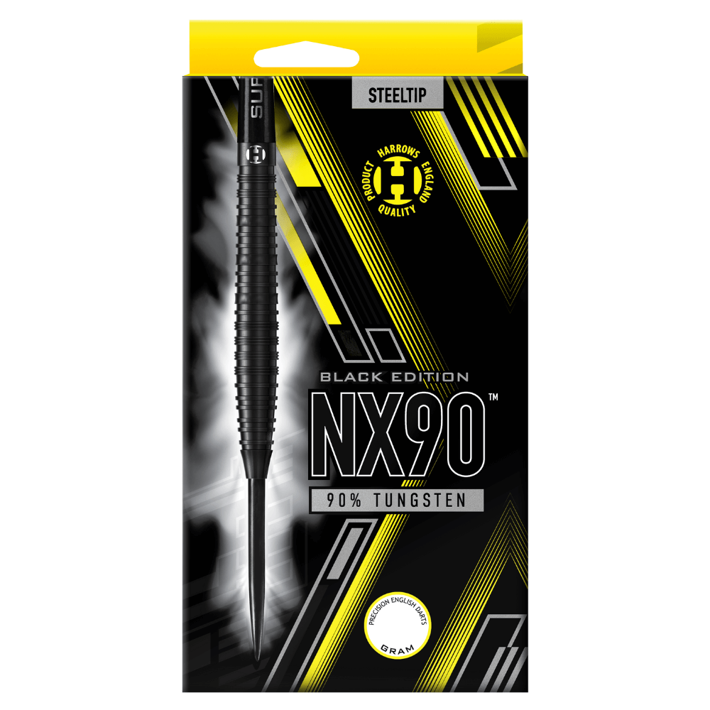 Harrows NX90 Black Edition Steeldarts Packung