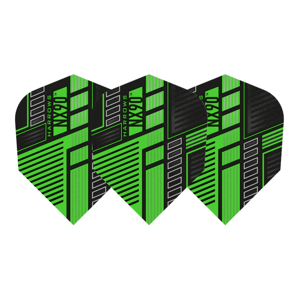 Harrows NX90 Green Prime Flights Set