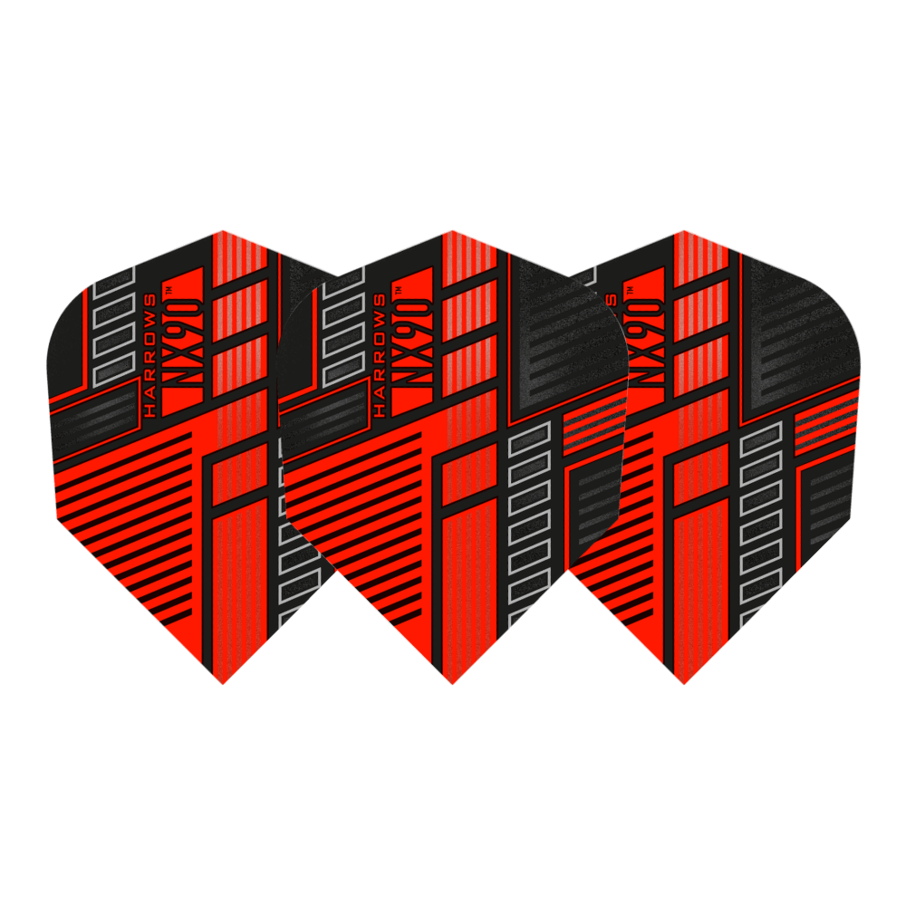 Harrows NX90 Red Prime Flights Set