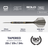 Harrows NX Luxe Tapered Quick Point Steeldarts Maße