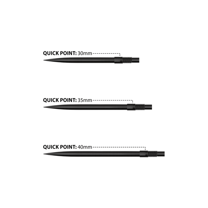 Harrows QP Steeldart Spitzen Black Abmessungen
