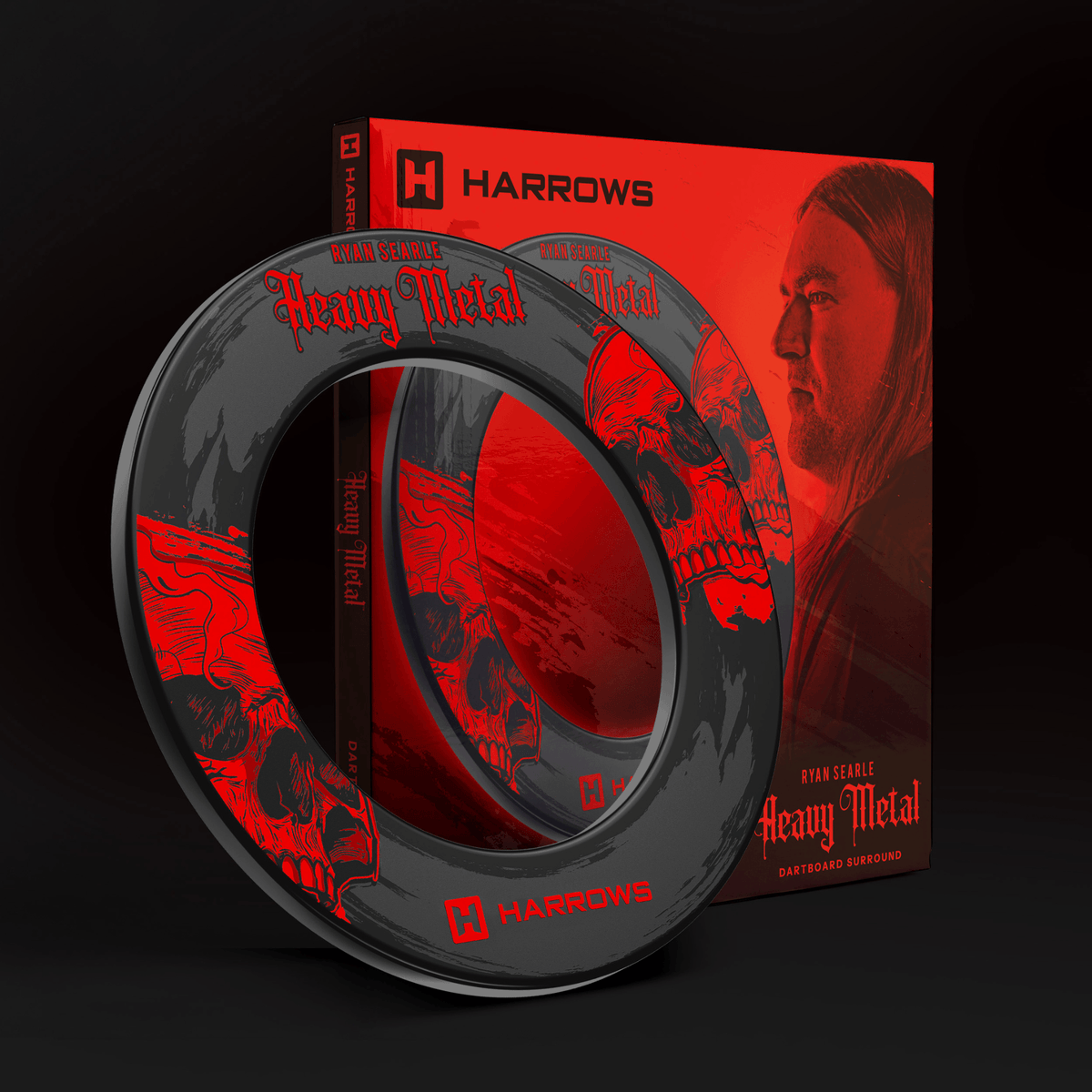 Harrows Ryan Searle Heavy Metal Dartboard Surround Verpackung