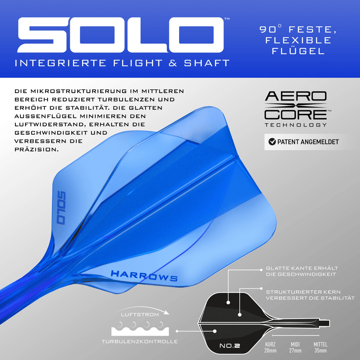 Harrows Solo Integrated Flight System Blue - NO2 Details