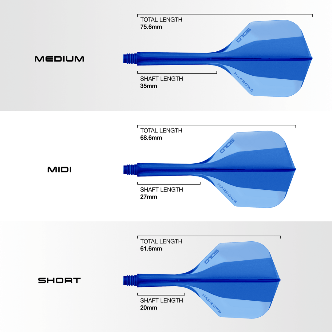 Harrows Solo Integrated Flight System Blue Maße
