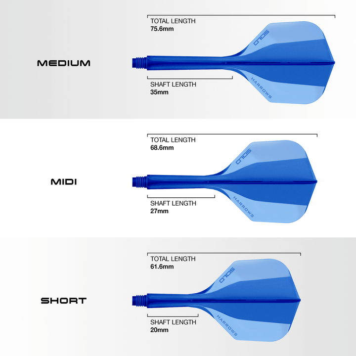 Harrows Solo Integrated Flight System Blue Maße