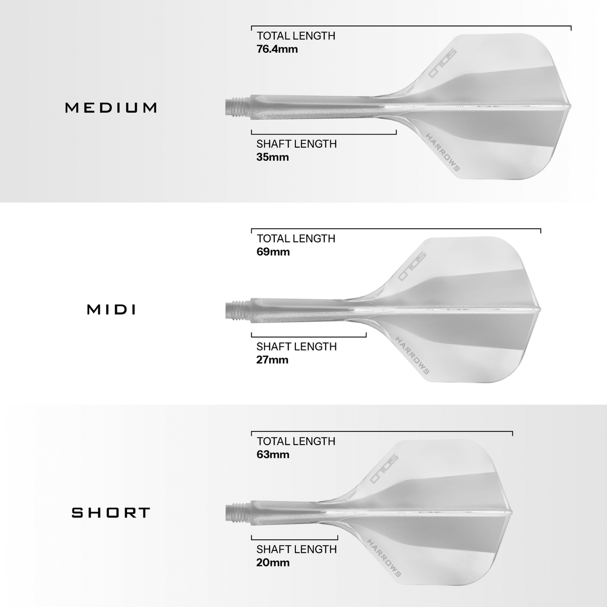 Harrows Solo Integrated Flight System Clear - NO2 Maße
