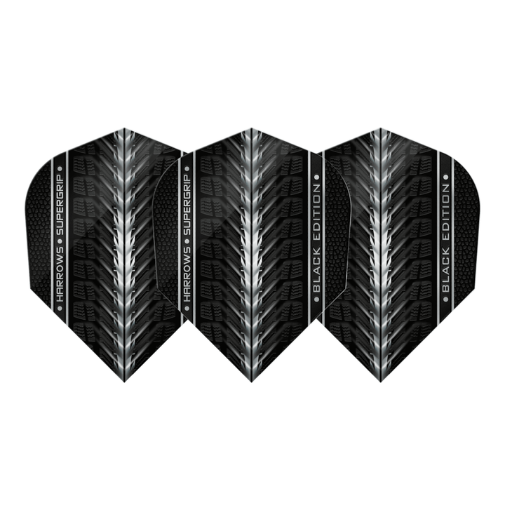 Harrows Supergrip Black Edition Flights Set