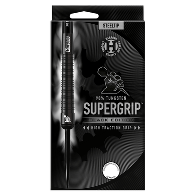 Harrows Supergrip Black Edition Steeldarts Packung