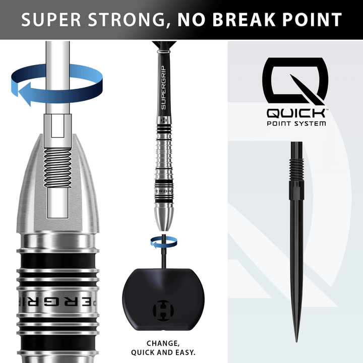 Harrows Supergrip Bomb Quick Point Steeldarts Details Quick Point