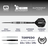 Harrows Supergrip Torpedo Quick Point Steeldarts Maße