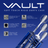 Harrows Vault Dartcase Blue Details