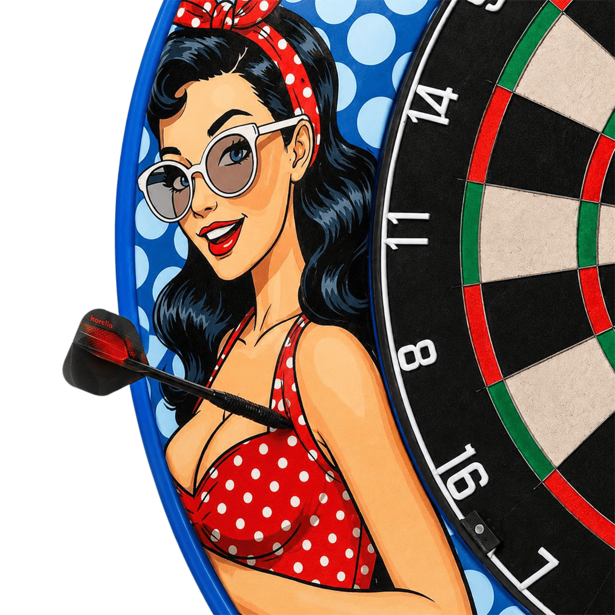 Karella PlayGirl Dartboard Surround Detail