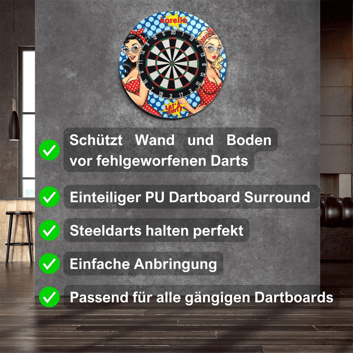 Karella PlayGirl Dartboard Surround Highlights
