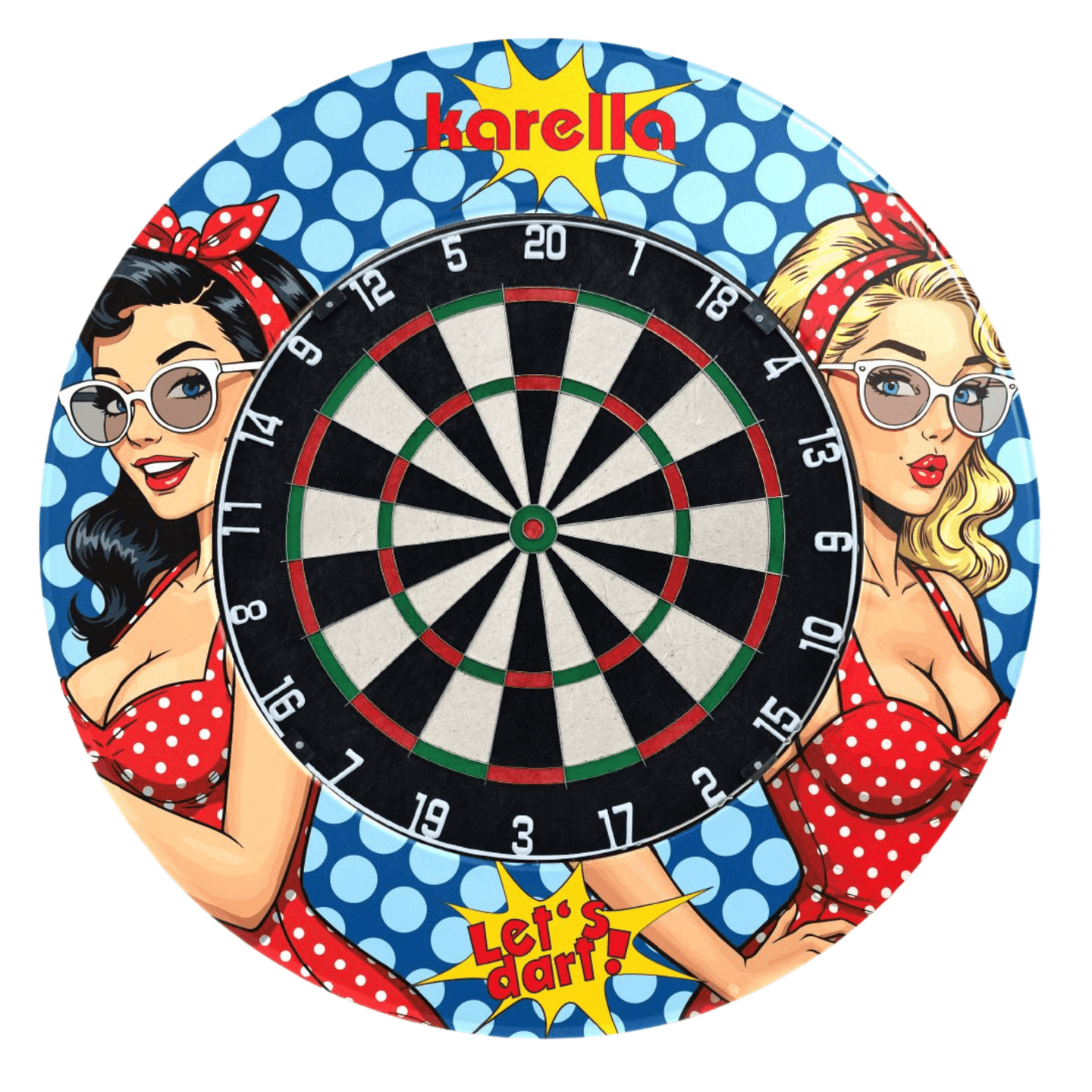 Karella PlayGirl Dartboard Surround mit Board