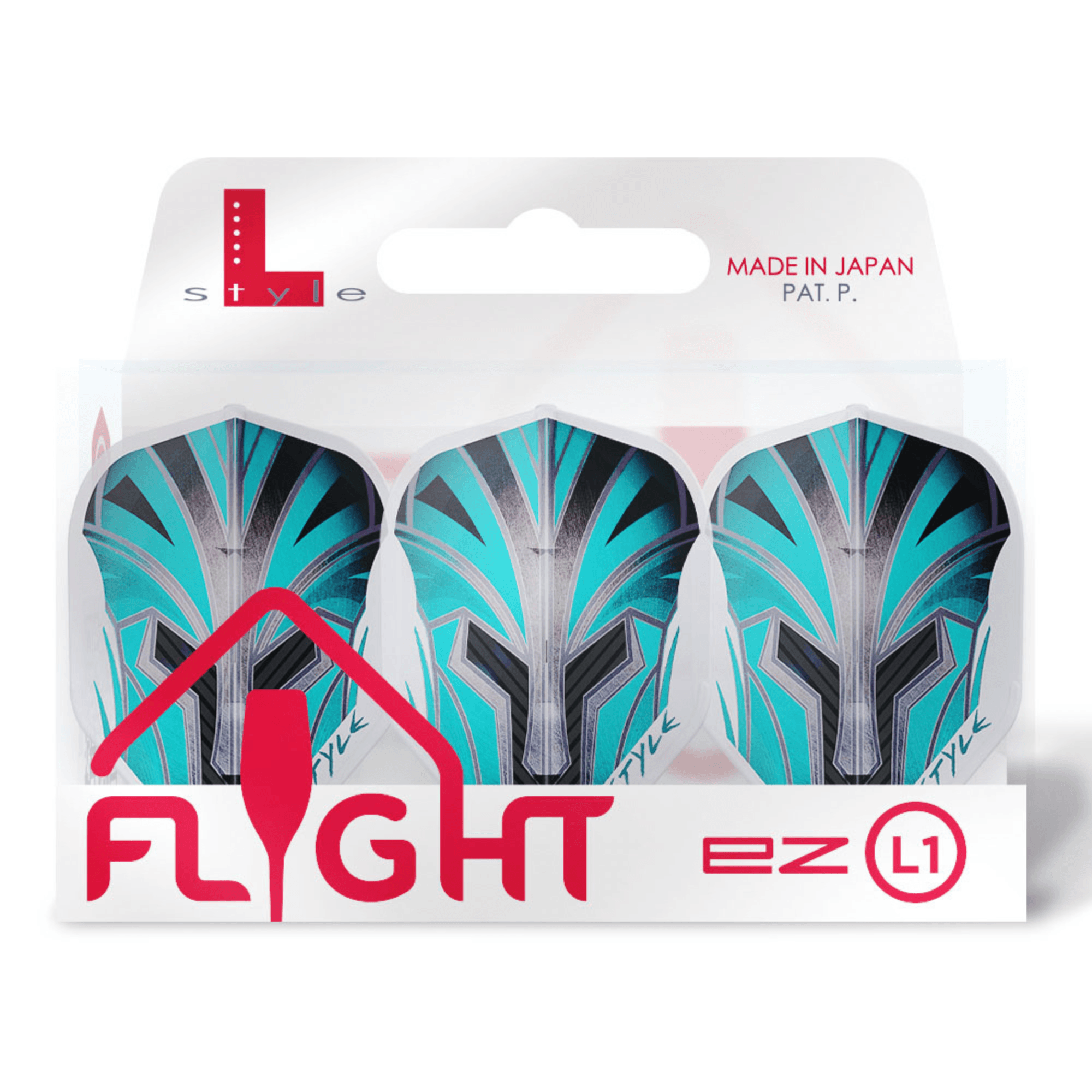 L-Style L1EZ Prime Series Turquoise Flights Verpackung