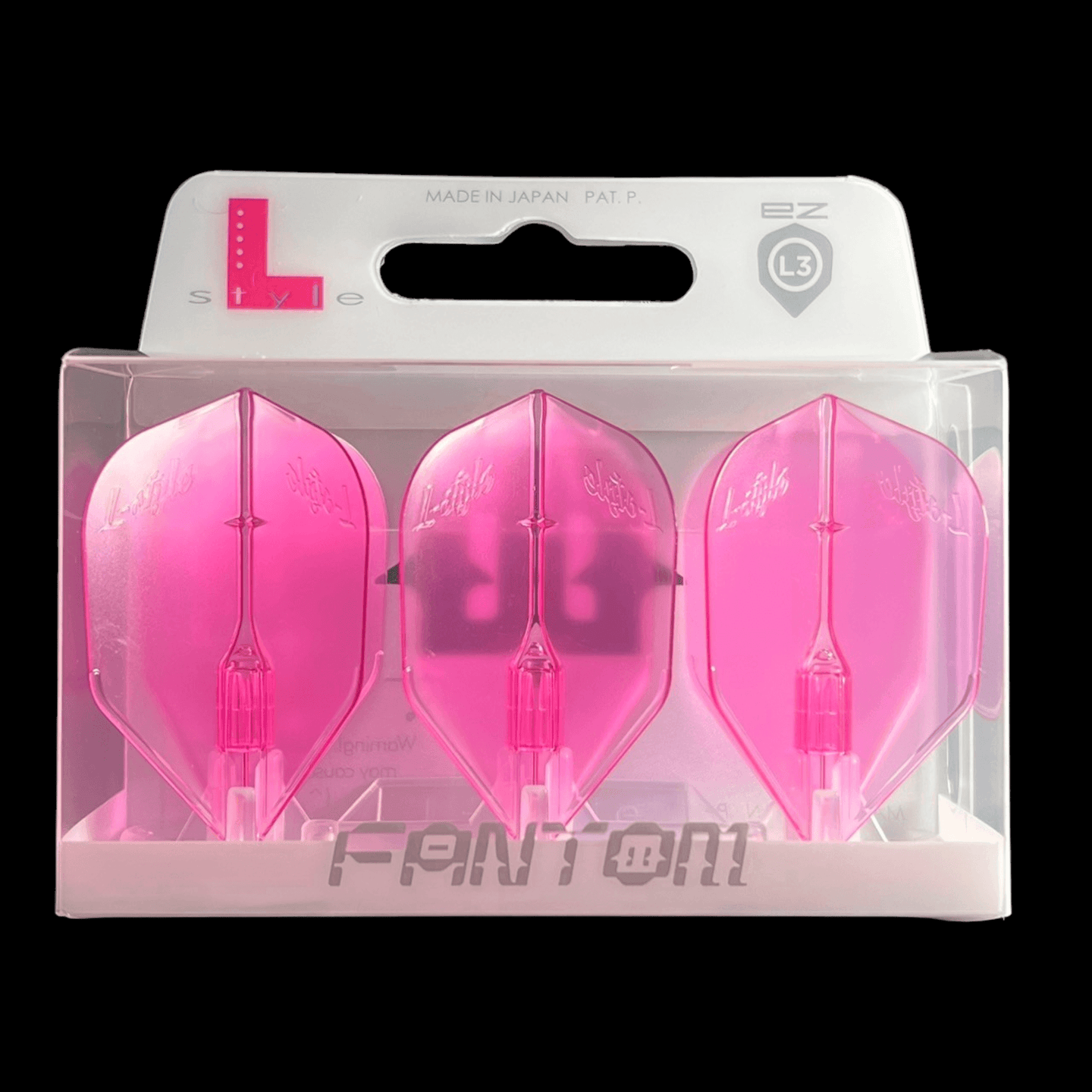 L-Style L3EZ Fantom Clear Pink Flights Verpackung