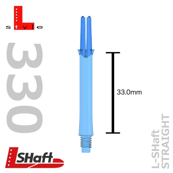 L-Style Locked Straight L-Shafts - TransparentBlau Maße