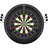 Mission Dartboard Surround Black mit Board