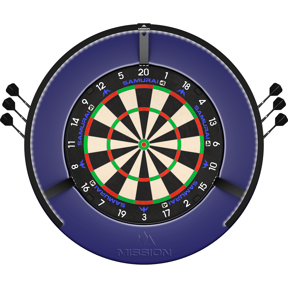 Mission Dartboard Surround Blue mit Board