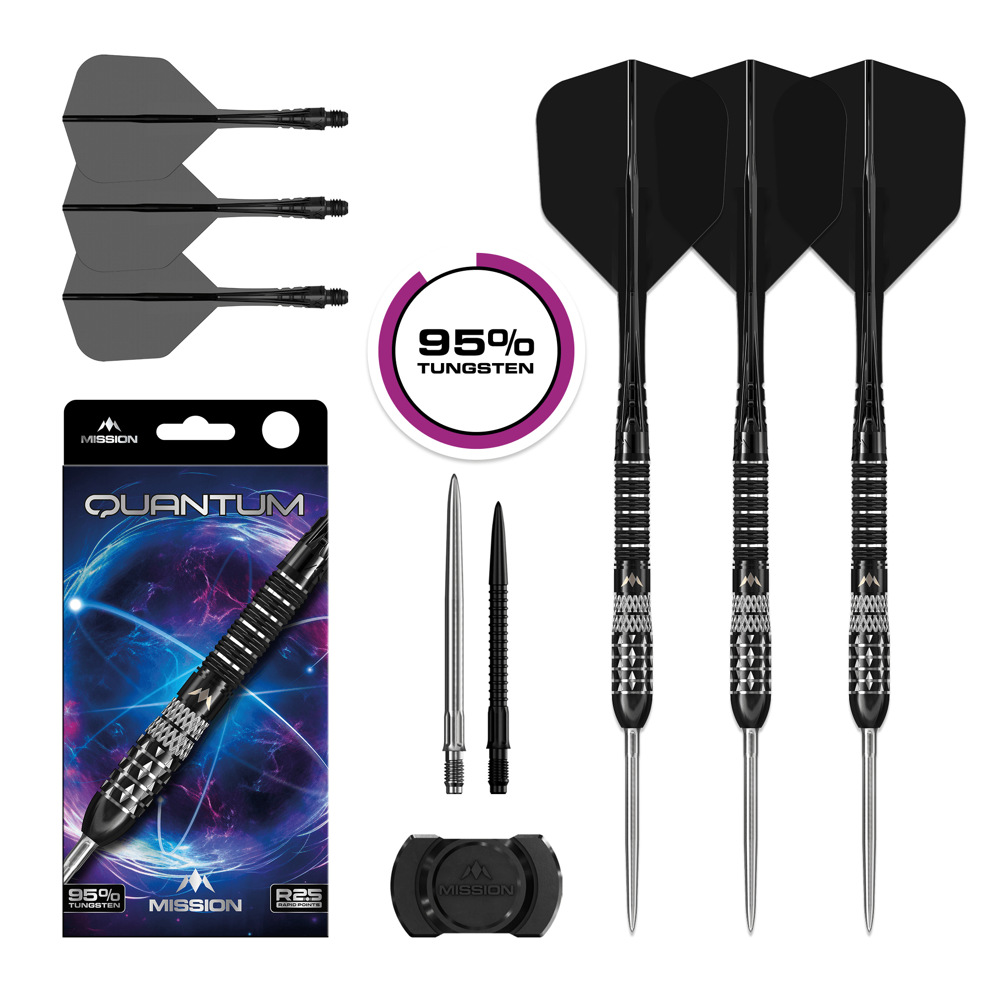 Mission Quantum Rapid Point Steeldarts Packungsinhalt