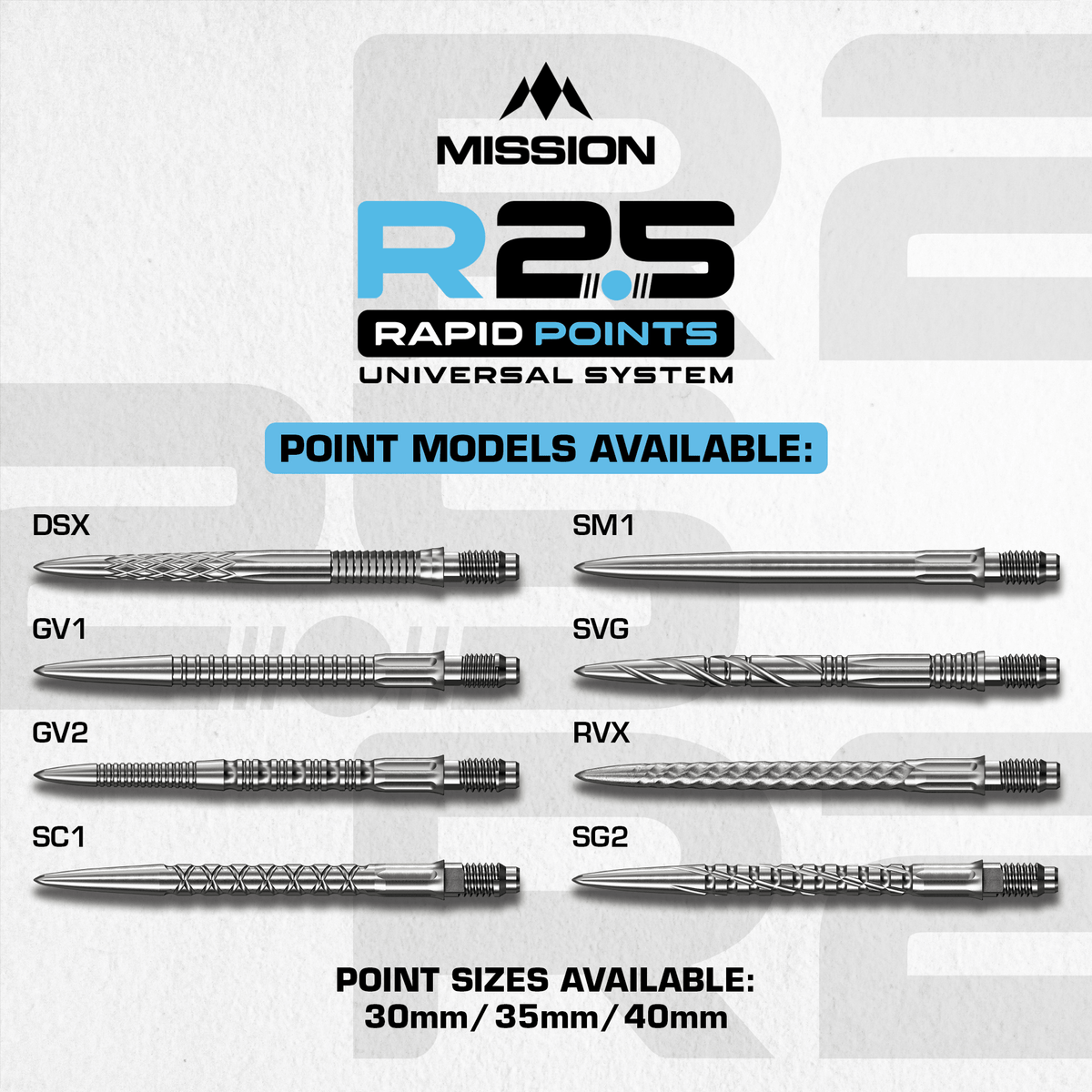 Mission Rapid Point SG2 Silver Varianten