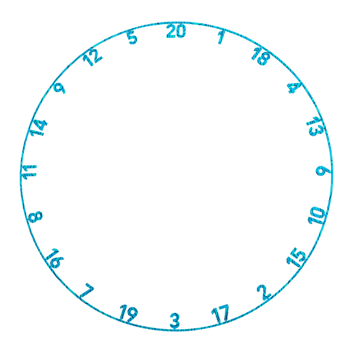 Precise180 Zahlenring Element Water