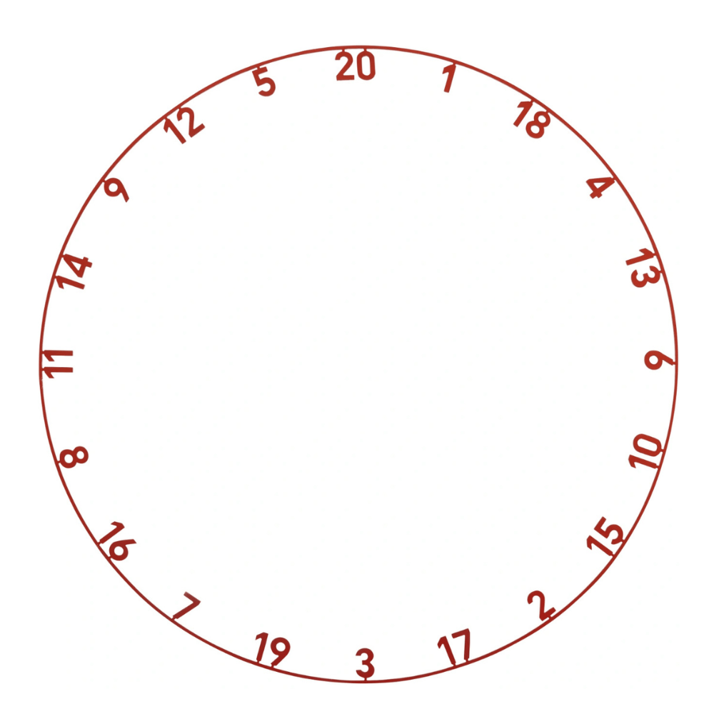 Precise180 Zahlenring Faded Red
