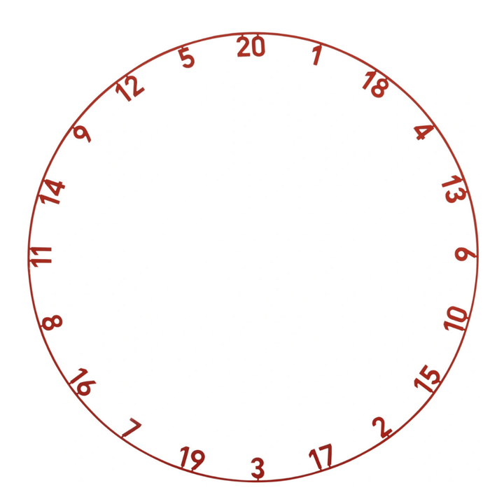 Precise180 Zahlenring Faded Red