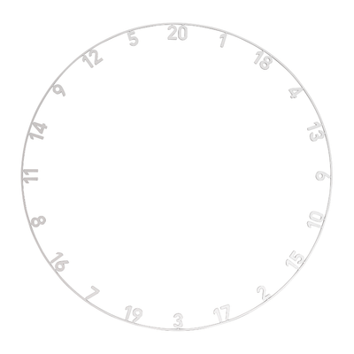 Precise180 Zahlenring Gunmetal