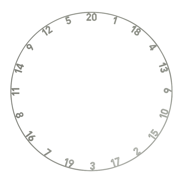 Precise180 Zahlenring Nordic Grey