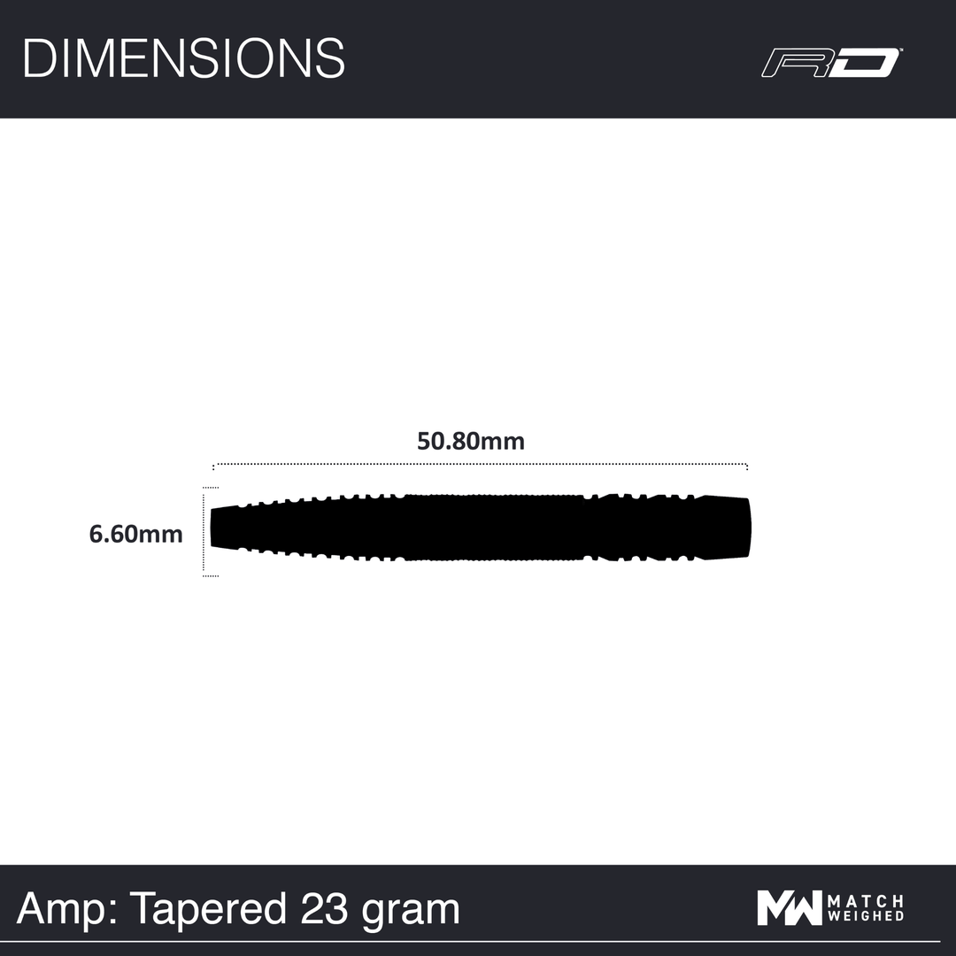 Red Dragon Amp Tapered Steeldarts Maße 23g