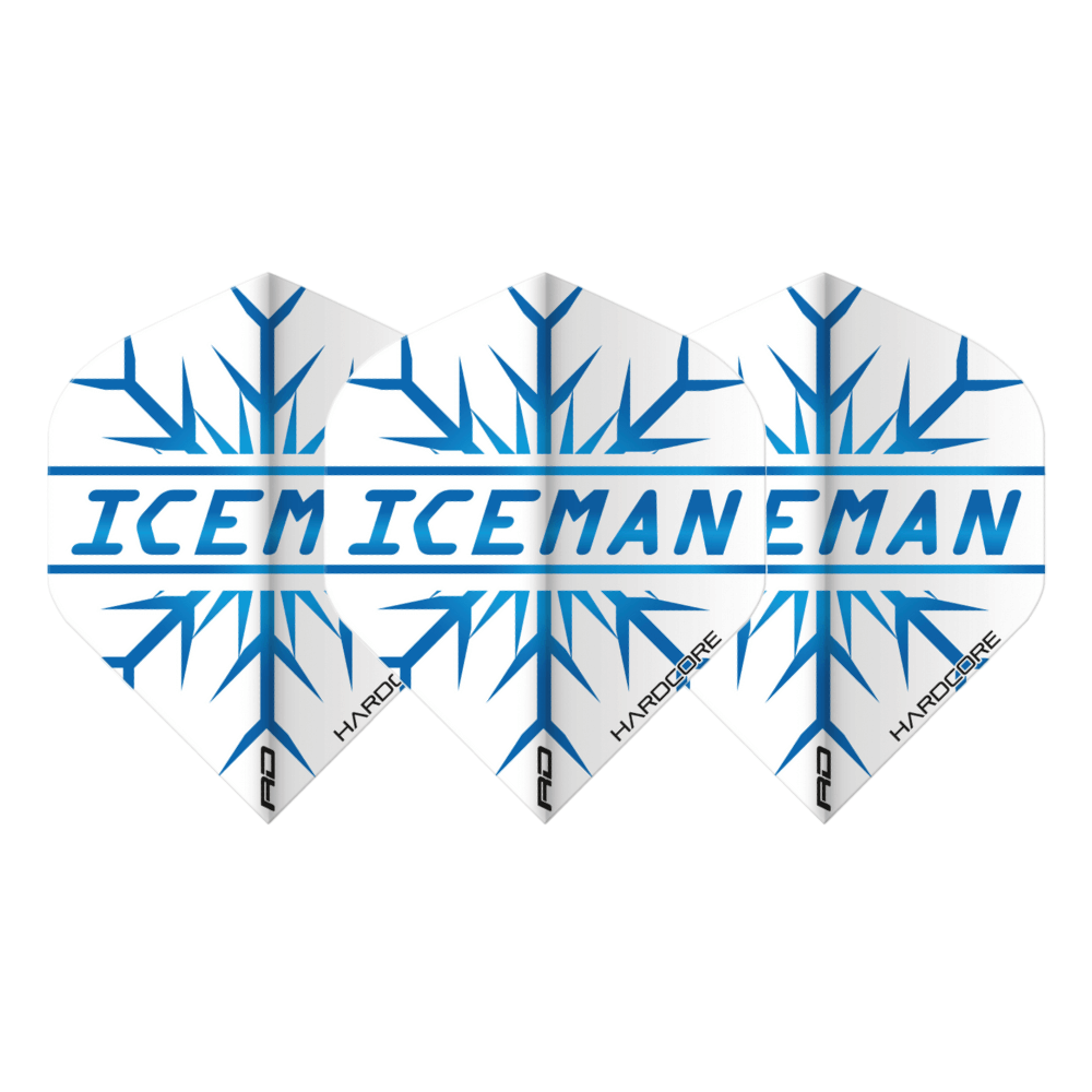 Red Dragon Gerwyn Price Iceman Hardcore Snowflake Flights Set